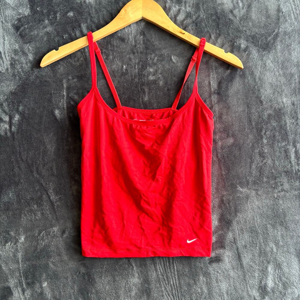 Red Nike Dri-Fit Tank Top With Spaghetti Straps Size Medium BRAND NEW